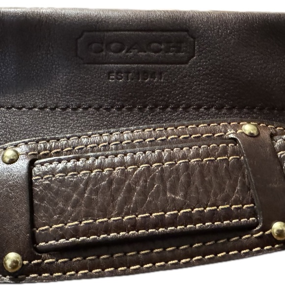 Coach Brown Napa Leather Carly Bag - Picture 2 of 11